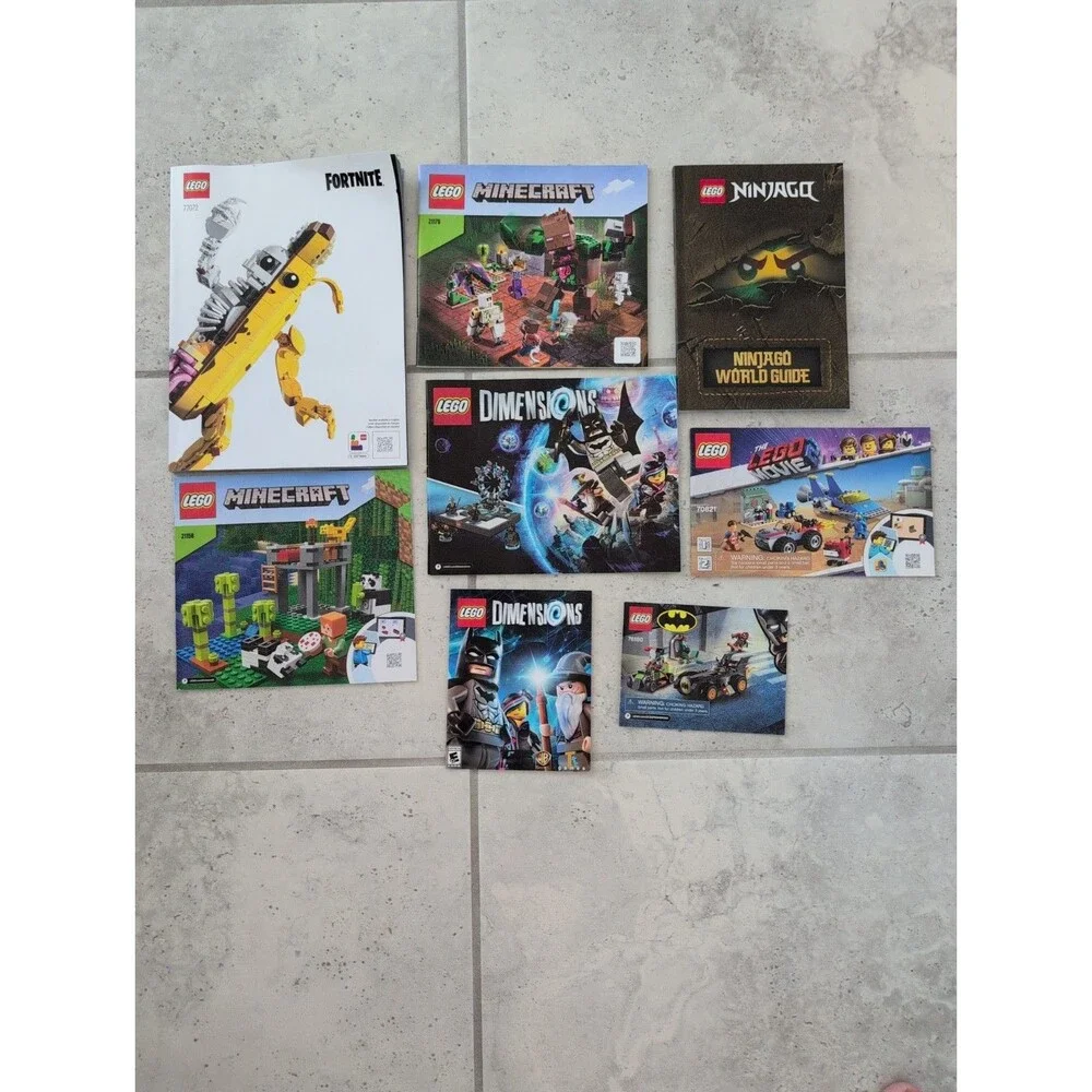 Lego Fortnite, Minecraft, Dimensions, Lego Movie INSTRUCTIONS ONLY Ninjago BOOK